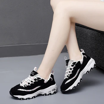 Femeile Vulcanizat Pantofi Noi de toamna casual Confortabil pantofi de mers pe jos în aer liber, jogging adidași de Moda rezistent la uzura pantofi de sport