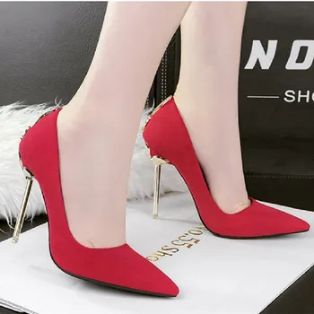 Doamna Clasic Roșii De Calitate Superioară De Partid Sexy Club De Noapte Pantofi Cu Toc Femei De Moda Dulce Gri Confortabil Pompe De Vară G2450