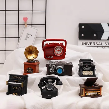 Mini Retro Decor Acasă Meserii Radio Camere Telefon Model Antic Imitații De Nostalgie Ornament Ambarcațiuni Bar Decor Acasă Cadou