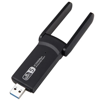 Dropshipping Wireless USB Adapter 1200Mbps Dual Band USB Adaptoare Adaptor USB Wifi Dongle Cu Antena Pentru Laptop Desktop