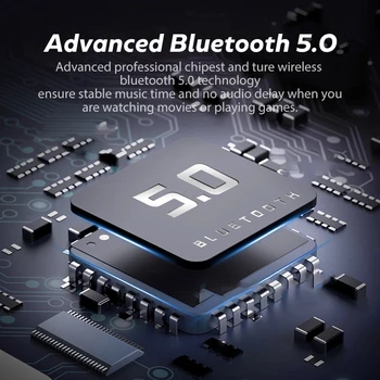 TWS Bluetooth 5.0 Căști fără Fir Bluetooth pentru Căști de Anulare a Zgomotului 9D HiFi Stereo Sport Cască Handsfree Cu Microfon