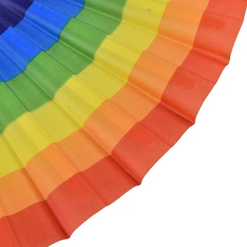 1buc Decor Acasă Fan Curcubeu de Mână evantaiul de Dans Pentru Gay Pride Părți Decor Fan Art Craft Decor