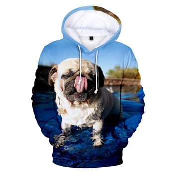 Noi de imprimare 3D pulover barbati câine animal hanorac de dimensiuni mici fată băiat drăguț hoodie