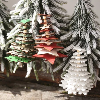 De Anul Nou Din Lemn Natural Pomul De Craciun Ornament Din Lemn Agățat Pandantive Cadouri La Domiciliu Petrecere De Crăciun Cadou De Crăciun De Crăciun Decorare