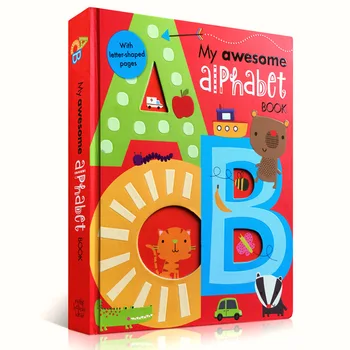 Meu Minunat Carte Alfabet ABC original în engleză bord Cărți pentru copii copii de învățare de învățământ de carte cuvânt cu litere în formă de 56 de pagini