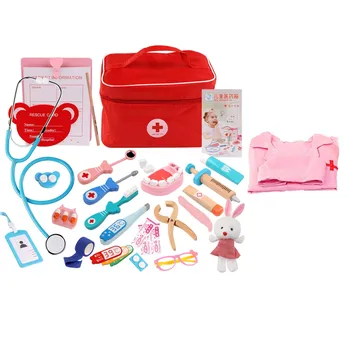 Medicals Kit Medicii Asistenta Dentist Pretinde Roluri Joaca Toy Set Joc de Copii Cadou Set médical Medicale Box Set Медицинский бокссеt