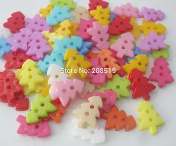 NBNNGA 13mm*17mm Copac forma de plastic butoane 2-gaura de 100 de bucăți accesorii de cusut pentru copii haine
