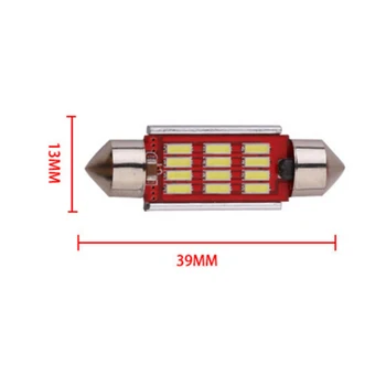 10buc/set 39mm 4014 12 LED SMD Canbus Feston Lumini plafonieră de Înmatriculare Auto Lumina