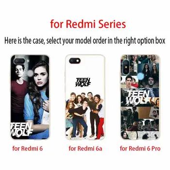 Teen Wolf Moda TPU Moale Caz Acoperire Pentru Coque Xiaomi Redmi 9a 8a 7a 6a 5a Nota 9 8 7 6 5 Pro 8t y3