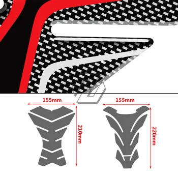 3D Carbon-uita-te Motocicleta Rezervor Tampon Protector Decal Autocolante Caz pentru Honda CBR 250RR 600RR 900RR 1000RR 650F 500R Fireblade