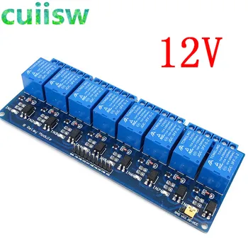 10BUC 12V 8 Canale Modul Releu panou de control de 12V nivel Scăzut de declanșare pentru arduino PLC Transport Gratuit
