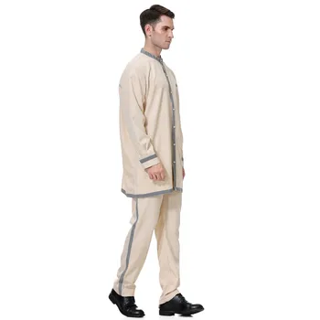 Bărbați musulmani islamic îmbrăcăminte bărbați musulmani pantaloni de top sensemble musulman arab îmbrăcăminte pentru bărbați mâneci islam hombres mannen