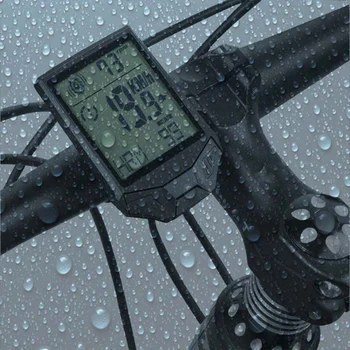 XQJ Multifuncțional Wireless Biciclete Tahometru, Rata de Inima Calculator de Biciclete,Cadență Ciclu de Calculator, Veioza, rezistent la apa