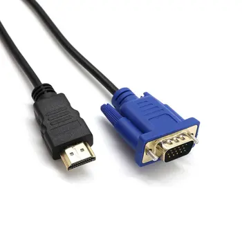 1M HDMI la VGA D-SUB Masculin Video Cablu Adaptor Plumb pentru HDTV, PC, Monitor Video Cablu Adaptor