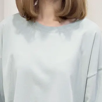 Toamna iarna femei round neck bumbac T-shirt mâneci lungi culoare solidă vrac confortabil de sex feminin de bumbac T-shirt jos tricoul L212
