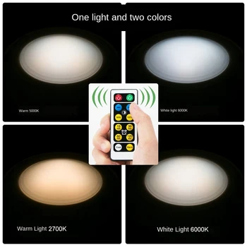 3-culoare de Hochei pe Gheață, Lumina Alb/calda de la Distanță cu Infraroșu de Control de Atenuare Timer Lumina de Noapte Pat Dulap Lumina