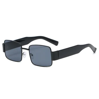 Epocă Pătrat ochelari de Soare Barbati 2021 Nou de Lux de Brand Femei Designer Cadru de Metal Punk Ochelari Ochelari de UV400 Gafas de sol