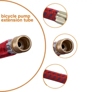 5 Buc Pompe De Biciclete Conector De Extensie Adaptor Bicicleta Umfla Pompa Durabil Furtun De Aer De Înaltă Presiune De Rotație Ciclism Accesorii