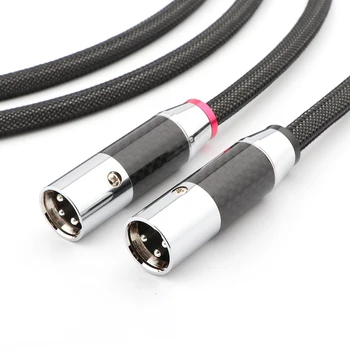 Pereche hi-end de Pur din Argint Masiv XLR Audio Analogic de Interconectare Cablu Stereo balansate XLR de sex masculin să XLR de sex feminin Cablu HIFI