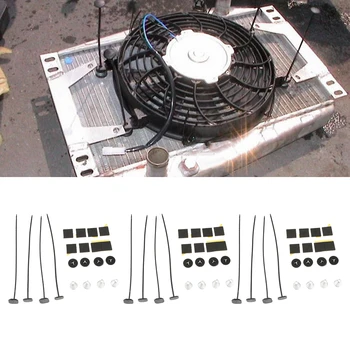 3 Seturi Auto Universal Electric Radiator Racire Cooler Ventilator De Montare Montarea Kit Slim Line Radiator Ulei Transmisie Cooler