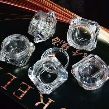 10buc/lot 5 ml Flacon Gol de Diamant Clar Acril Recipient Cosmetic sticle Pune Praf de Fulgi Emptry Recipient 5ml Diamant Sticla