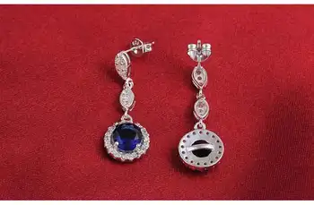 925 Sterling Silver cercei mari brincos legăna drop pentru femei petrecerea de nunta cadouri de craciun bijoux declaratie Bijuterii e495s