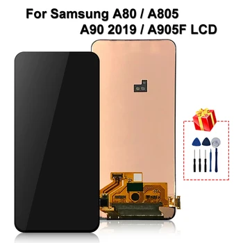 Original Pentru Samsung Galaxy A80 A90 LCD SM-A805 A805 A805F Display Touch Screen Digitizer Asamblare A905 de Afișare Pentru A80 LCD