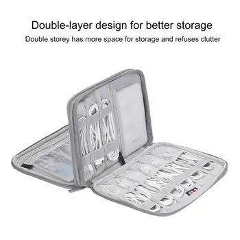 Travel Bag Cablul Electronice Organizator Universal Gadget Geanta Organizator Geantă Pentru Macbook air/pro USB Încărcător Căști