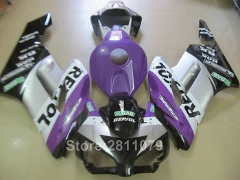 De turnare prin injecție de vânzare de top carenaj kit pentru Honda cbr 1000 rr 04 05 violet argintiu negru carenajele set cbr 1000 rr 2004 2005 GB10