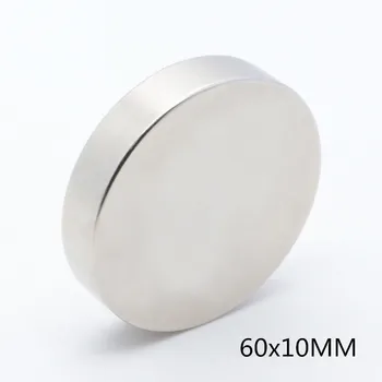 1buc 60x10 mm N35 Magnet Neodim Permanenți NdFeB Rundă Super-Puternic Magnetice Magneți 60*10 mm Căutare Magnet