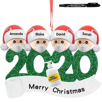 Decoratiuni de craciun Pentru Casa Personalizate Supraviețuit Familie De Ornament 2020 Vacanță de Crăciun Decoratiuni 2ml Navidad fierbinte