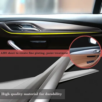 Aluminiu Pentru BMW G30 Seria 5 2017 2018 Car Styling Interior Ușa de Protecție de Acoperire Interior Autocolant Accesorii