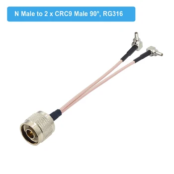 N Femeie la 2 x TS9 4G LTE Antena Adaptor Tip Y Splitter Combiner RF Coaxial Cablu Coadă pentru HUAWEI ZTE router modem