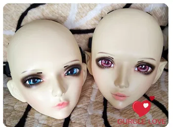 (GL078) Fata Dulce Rășină Jumătate de Cap BJD Kigurumi Masca Cu Ochii Cosplay Anime Rol Lolita Masca Crossdress Papusa