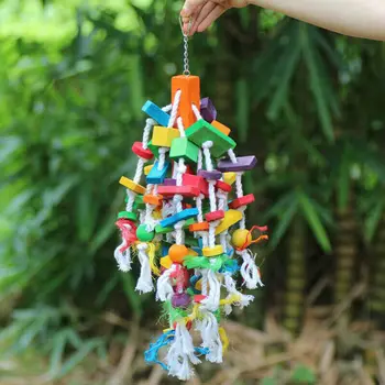 Pasăre De Mestecat Jucării Mai Bine Noduri Blocuri Gri African Papagalul Macaw Mare Mediu Papagal Pasăre Guma De Jucărie Fowl Play