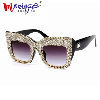 2020 femei ochelari de soare piața supradimensionat ochelari de soare barbati diamant Mic Manual Retro ochelari de vedere lentes de sol mujer