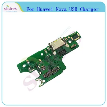 Pentru Huawei Nova Incarcator USB Port de Încărcare Conector Dock Cablu Flex Modulul de Bord Microfon Încărcător Cablu Flex Pentru Huawei Nova