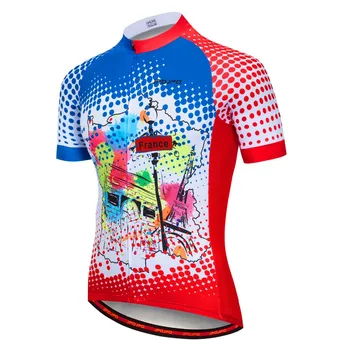 JPOJPO Echipa Pro Cycling Jersey Sus Men Curse Sport Biciclete Ciclism de Îmbrăcăminte de Vară Biciclete mtb tricou Tricou Ropa Ciclismo ROȘU