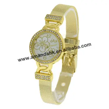 Noi en-Gros de Vânzare Fierbinte de Flori de Aliaj Ceasuri Subțire Reticularis Watchband JD1652 Ceasuri de Moda Casual Femei Cuarț Încheietura mîinii Ceas