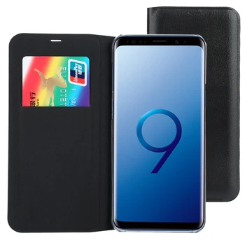 Husa Flip Pentru Samsung Galaxy S9 S9 Plus Original Caz de Telefon Pentru Samsung Galaxy S9 S9 Plus Portofel din Piele de Caz cu Suport Card