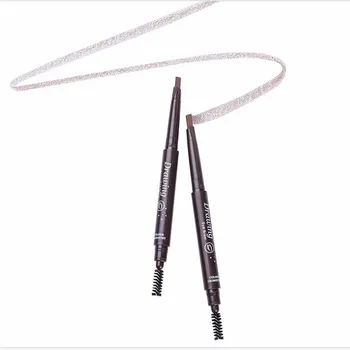 Spranceana pencilColor geometrie dublu sprânceană creion rezistent la apă și sweatproof automată spranceana brushLapiz de cejas