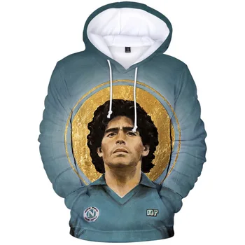 COFUN 1986 Argentina Armando Maradona Moda Hanorace Pulover Harajuku cu Gluga Sweatershirt Unisex