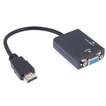 HDMI La VGA Cablu Adaptor HDMI Convertor VGA Cablu Suport 1080P Cu Cablu Audio Pentru HDTV XBOX PS3 Laptop, TV Box