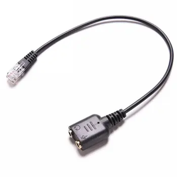 8in 2/3.5 mm Mufe pentru RJ9/RJ10 PC-ul de Microfon/Căști la Telefon de Birou Cablu Adaptor