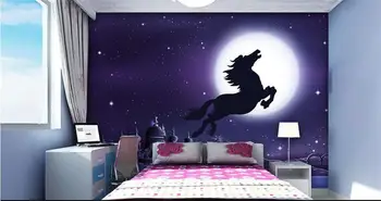 Foto personalizat cameră 3d tapet Non-țesute murală Fantezie Cerul de Noapte Pegasus pictura picturi murale 3d wallpaper 3d pentru pereti
