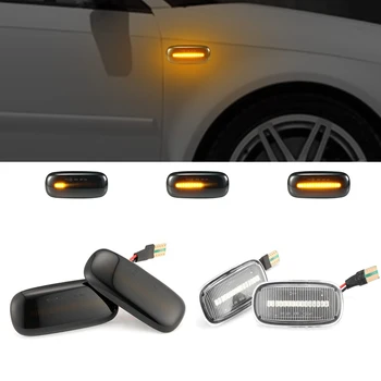 2 buc LED-uri Dinamice Secvențială Semnalizarea de poziție Laterală Turn Semnal de Lumină 8N0 949 127A Pentru Audi A2 A3 8L, A4 B5 A8 4D A6 4B C5 TT 8N