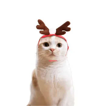 Nou animal de Companie Pisică Câine Eșarfă Capac Mantie Headband Set de Cadouri de Craciun Petrecere de Haine de Iarnă SCI88