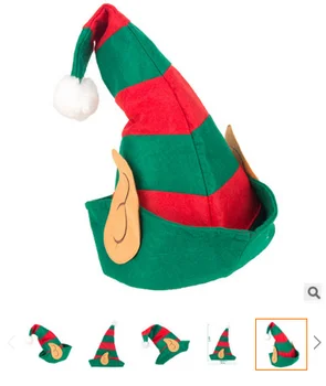 Amuzant Pălării de Partid de Crăciun Pălării Lungi cu Dungi Simțit Pluș Elf Pălărie Temă de Vacanță Pălării de Crăciun Accesoriu de Petrecere pentru copii Copii