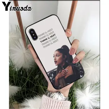 Yinuoda Ariana Grande, Cantareata Americana de Înaltă Calitate Telefon Caz pentru iPhone 11 pro XS MAX 8 7 6 6S Plus X 5 5S SE XR SE2020
