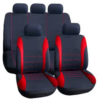 Universal 9 Buc Mașină de Cazuri Roșu Gri ochiurilor de Plasă Burete de Styling Auto Accesorii de Interior Sedan Huse Auto Set pentru Ingrijirea Masinii 2017